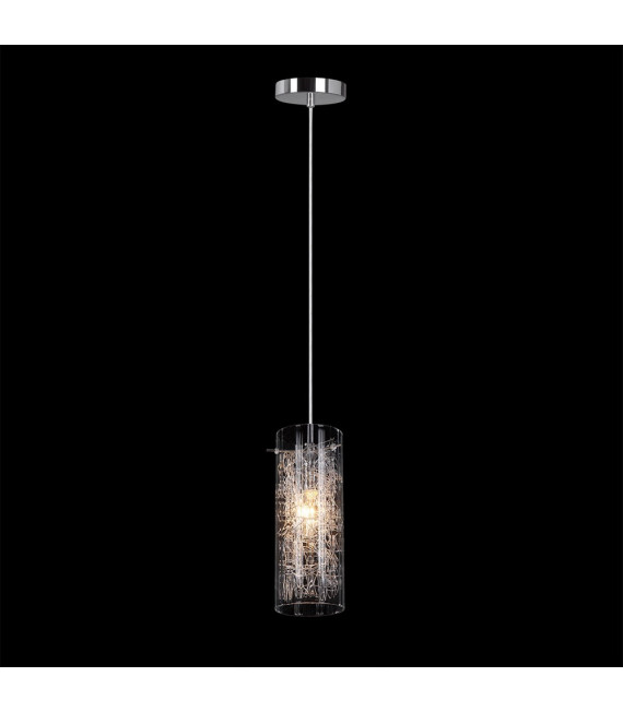 Sospensione di design Ibiza Metallo Cromo 1 lampadina 26cm