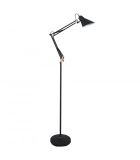 Lampada da tavolo Richard Metal Grafite 1 lampadina 165cm