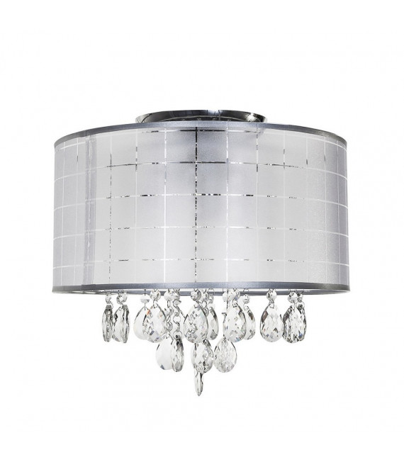 Design-Deckenleuchte Kiki Metall Chrom 3-flammig 40cm