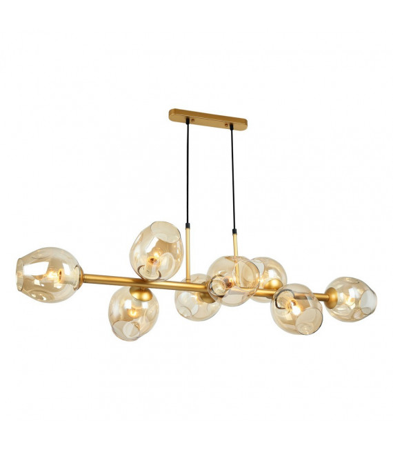 Borgo Golden Steel Pendant 8 bulbs 112cm