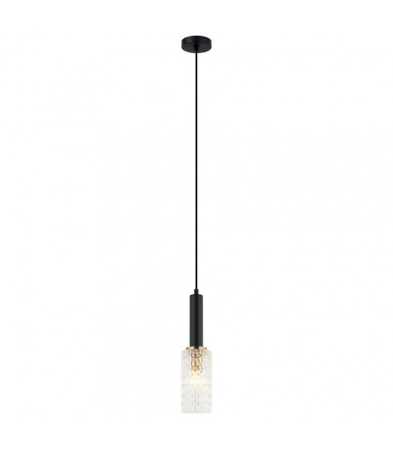 Sospensione di design Perola Steel Black 1 lampadina 112cm