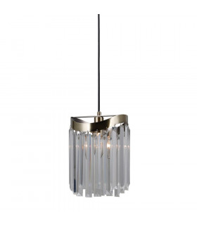 Sabrig Antique bronze pendant light 1 bulb 120cm