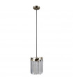 Sabrig Antique bronze pendant light 1 bulb 120cm