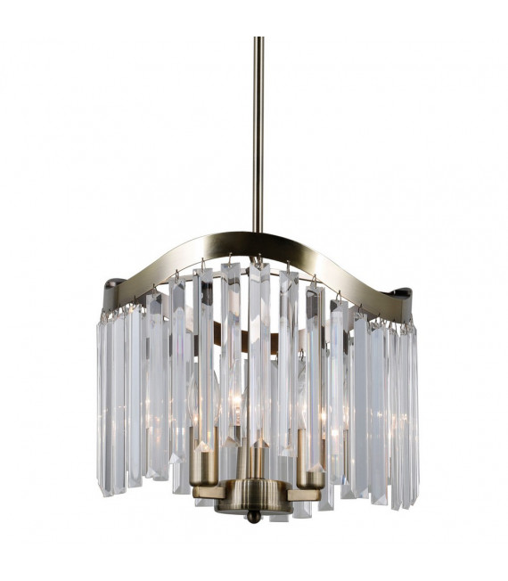 Lampada a sospensione Sabrig 3 lampadine Bronzo antico