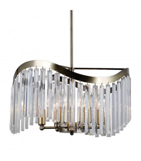 Suspension Sabrig 6 ampoules Bronze antique