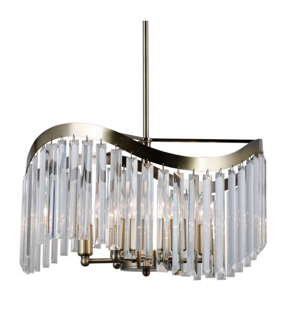 Suspension Sabrig 6 ampoules Bronze antique