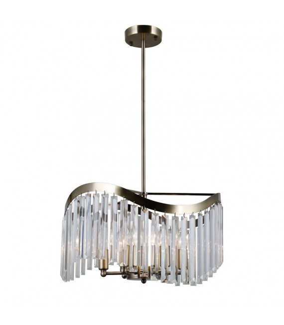 Suspension Sabrig 6 ampoules Bronze antique