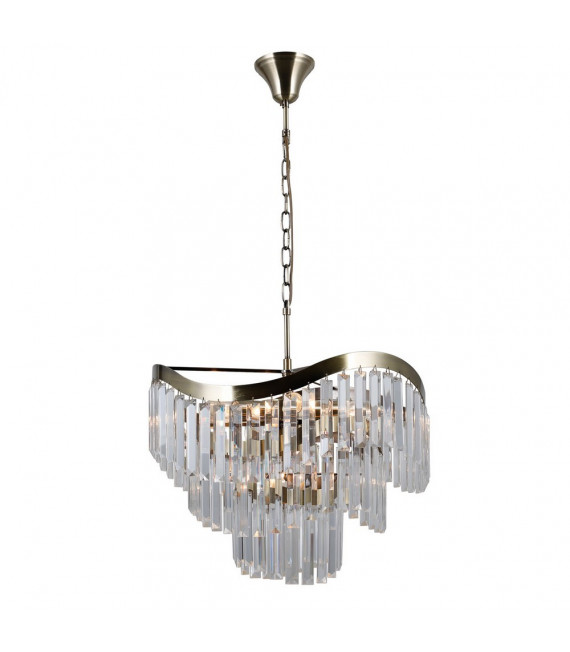 Lampada a sospensione Sabrig 8 lampadine Bronzo antico
