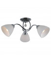 Plafonnier Lugano Acier Chrome 3 ampoules 18cm