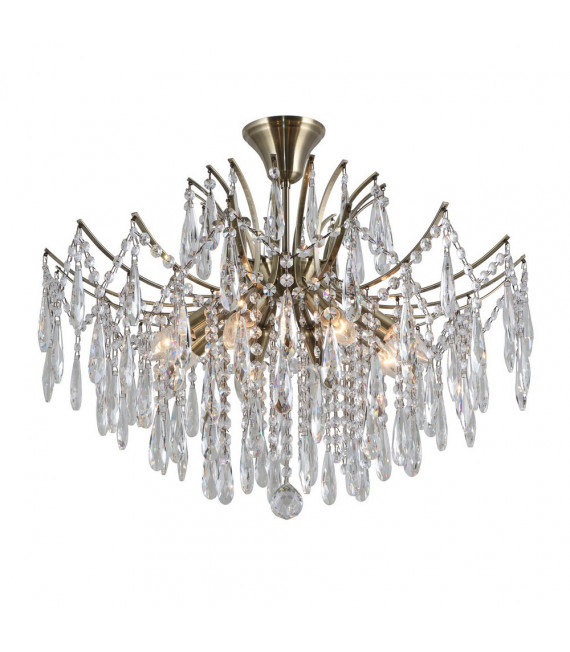 Plafonnier Design Mallola 2 ampoules Acier Bronze antique