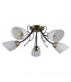 Plafonnier Cristina Acier Noir 5 ampoules 22cm