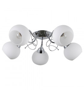 Ceiling light Masseri Chrome Steel 5 bulbs 25cm