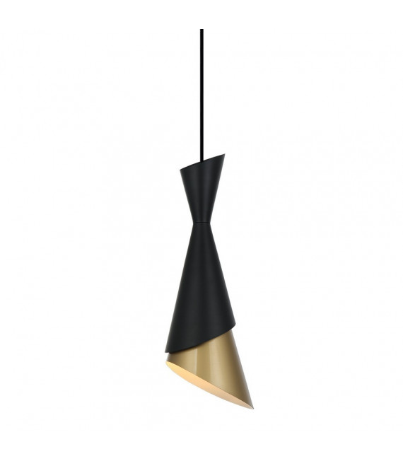 Colgante de diseño Malia Acero Negro 1 bombilla 108cm