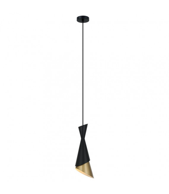 Design-Anhänger Malia Steel Black 1 Birne 108cm