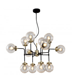 Pendelleuchte Odelia Steel Antik Bronze 12 Glühbirnen 61cm