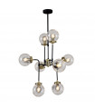 Pendant Odelia Steel Antique bronze 8 bulbs 150cm