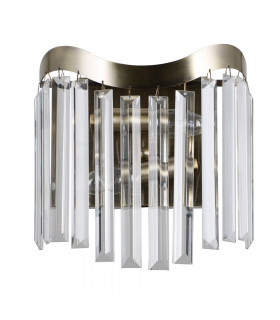 Lampada da parete design Sabrig 2 lampadine Bronzo antico