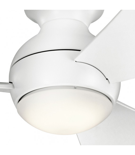 Ventilatore da soffitto Kichler bianco opaco 28 Cm