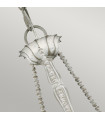 Chandelier without lampshades Maryville Wood, steel Gray washed 3 bulbs 49.8cm