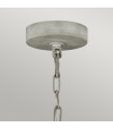 Chandelier without lampshades Maryville Wood, steel Gray washed 3 bulbs 49.8cm