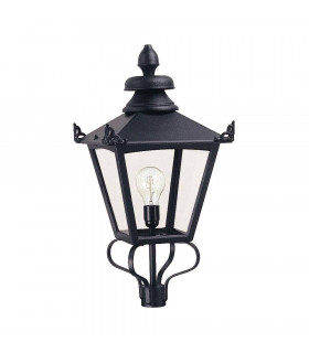Grampian Black Garden Post Light 1 bulb 66cm