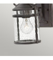 Casa garden lantern Clear glass, aluminum Aged black 1 bulb 33cm