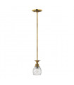 Plantation pendant lamp Solid brass, Clear Burnt brass 1 bulb 20.6cm