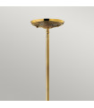 Plantation pendant lamp Solid brass, Clear Burnt brass 1 bulb 20.6cm