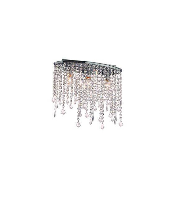 Design ceiling light Rain Chrome 3 bulbs 36cm
