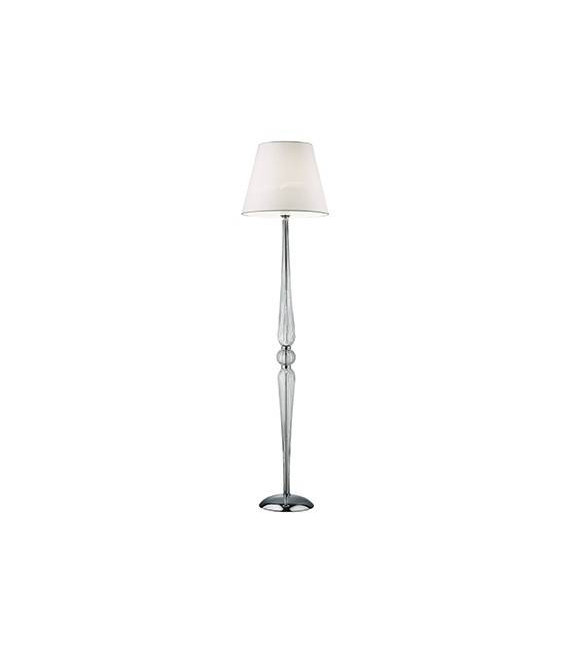Lampadaire Dorothy Verre,métal,PVC Chrome, blanc,Transparent 1 ampoule 165cm