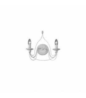 Applique murale Corte Métal Brun rouille 2 ampoules 37cm