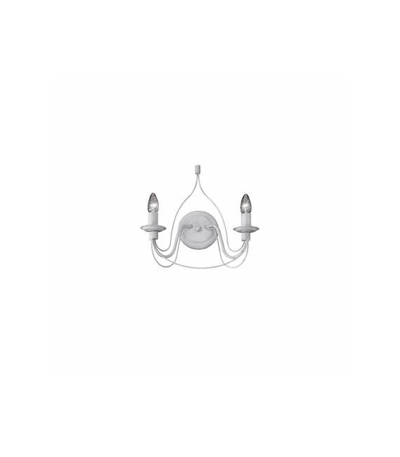 Corte Rostbraune Metallwandleuchte 2-flammig 37cm