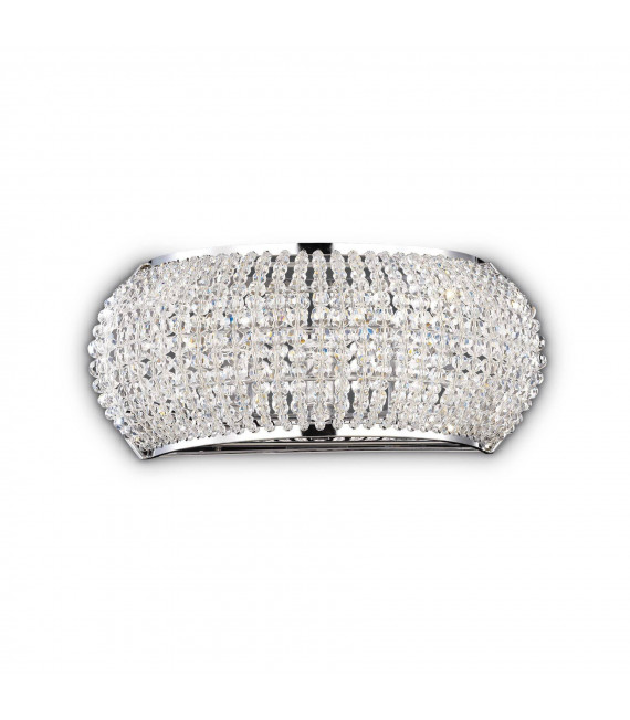 Applique design Pasha Métal Chrome 3 ampoules 12cm