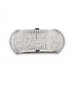 Applique design Pasha Métal Chrome 3 ampoules 12cm