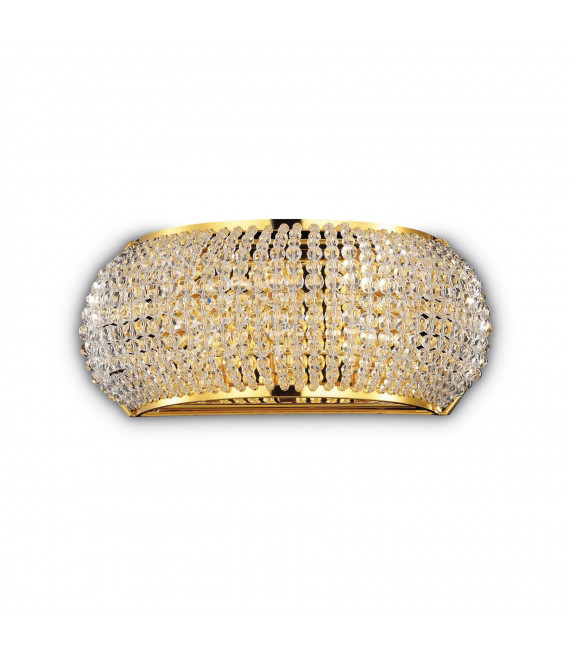Aplique de diseño Pasha Metal Dorado 3 bombillas 12cm