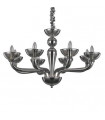Candelabra without lampshades Casanova Smoked Glass 8 bulbs 70cm