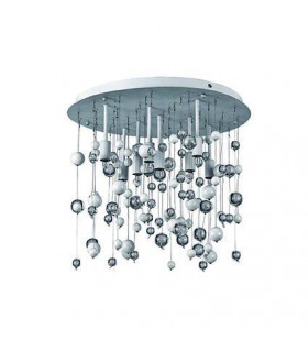 Neve pendant light white 8 bulbs 31.5cm