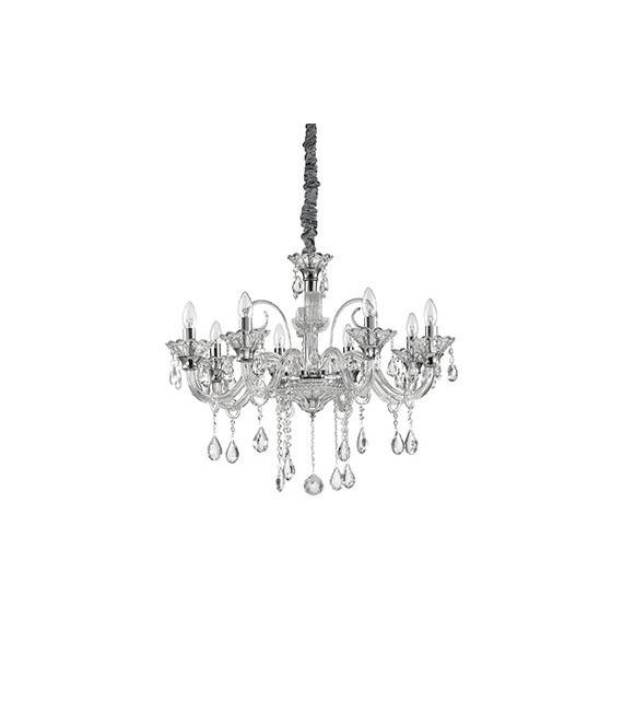 Kandelaber ohne Lampenschirme Colossal Clear Glass 8 Birnen 80cm