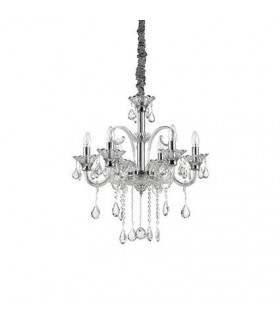 Candelabro sin pantalla Colossal Cristal Claro 6 bombillas 80cm