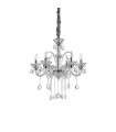 Candelabra without lampshades Colossal Clear Glass 6 bulbs 80cm