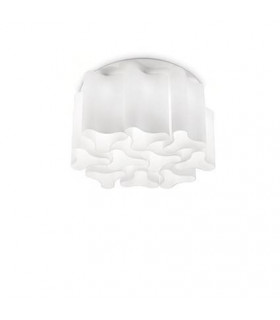 Plafonnier Compo blanc 15 ampoules 35cm