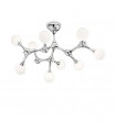 Plafonnier Nodino Chrome 9 ampoules 44cm
