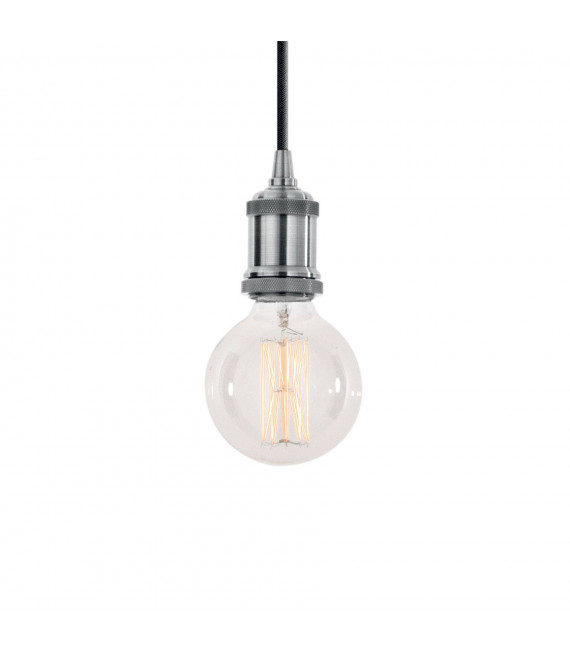 Frida Metal Chrome pendant light 1 bulb 30cm