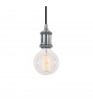 Suspension Frida Métal Chrome 1 ampoule 30cm