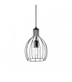 Suspension Ampolla Métal Noir 1 ampoule 45cm