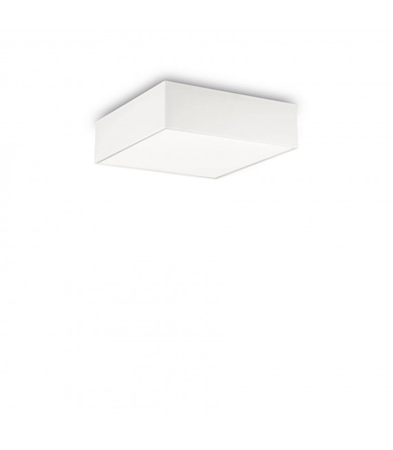 Plafoniera Ritz Tessuto bianco 4 lampadine 15cm