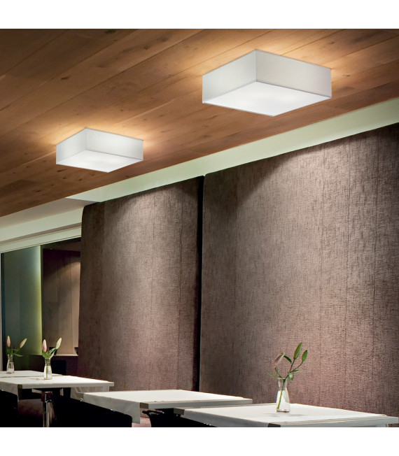 Ceiling lamp Ritz White fabric 4 bulbs 15cm