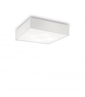 Plafón Ritz Tela Blanca 4 bombillas 15cm