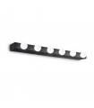 Prive wall light Black Metal 6 bulbs 4cm