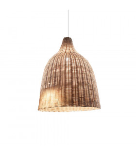 Sospensione Haunt 1 luce Wicker Wood